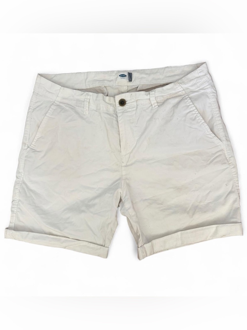 Old Navy white chino shorts Sz 12